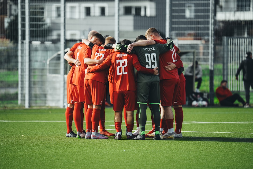 Turkish national football team players celebrating goal