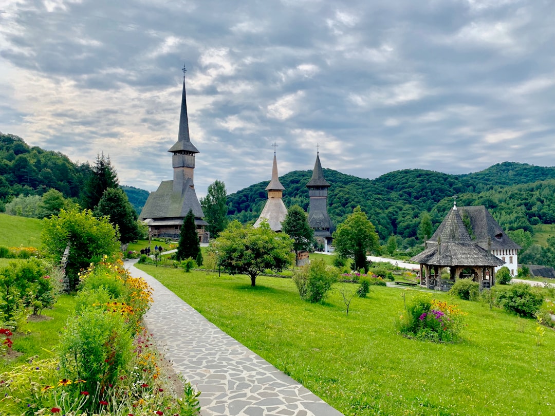 Bârsana Wooden Church Romania oak logs spruce shingles village