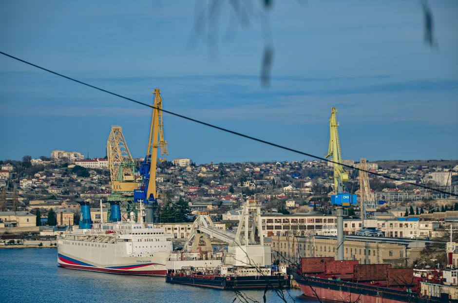 Port of Constanta Romania cargo ships cranes Black Sea