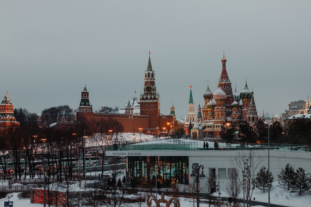 Russian university campus winter Moscow