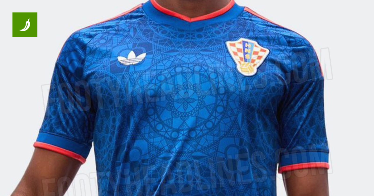 Croatia's New Adidas Away Kit: Blue Lace, Red Fury