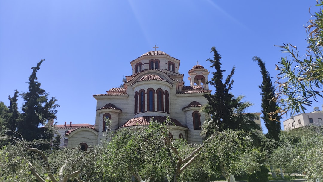 Agios Georgis monastery Albania cliffside Orthodox church
