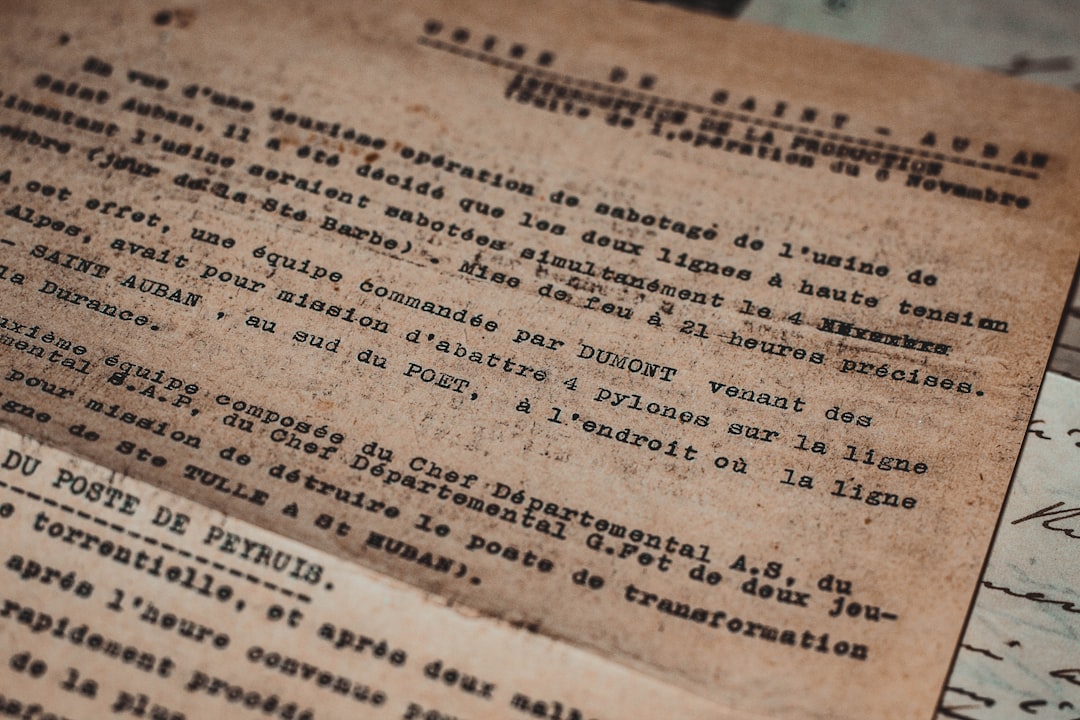 Romanian communist era archive documents close up