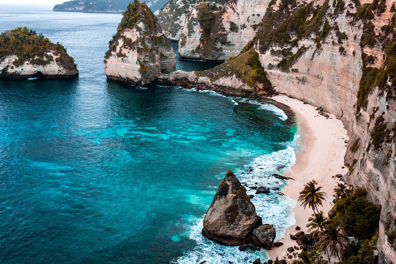 Porto Palermo Albania cove turquoise water cliffs