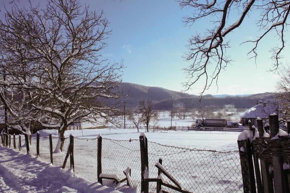 Jablanica National Park mountain hut snow winter landscape Serbia