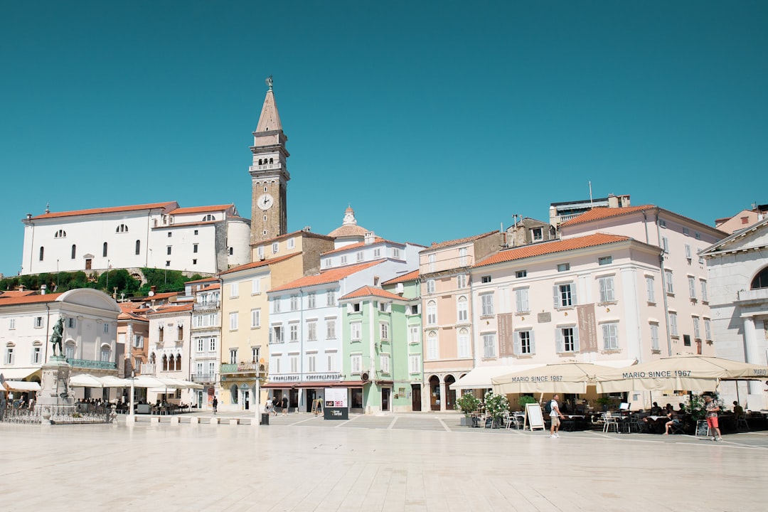 Piran Tartini Square sunset Venetian architecture