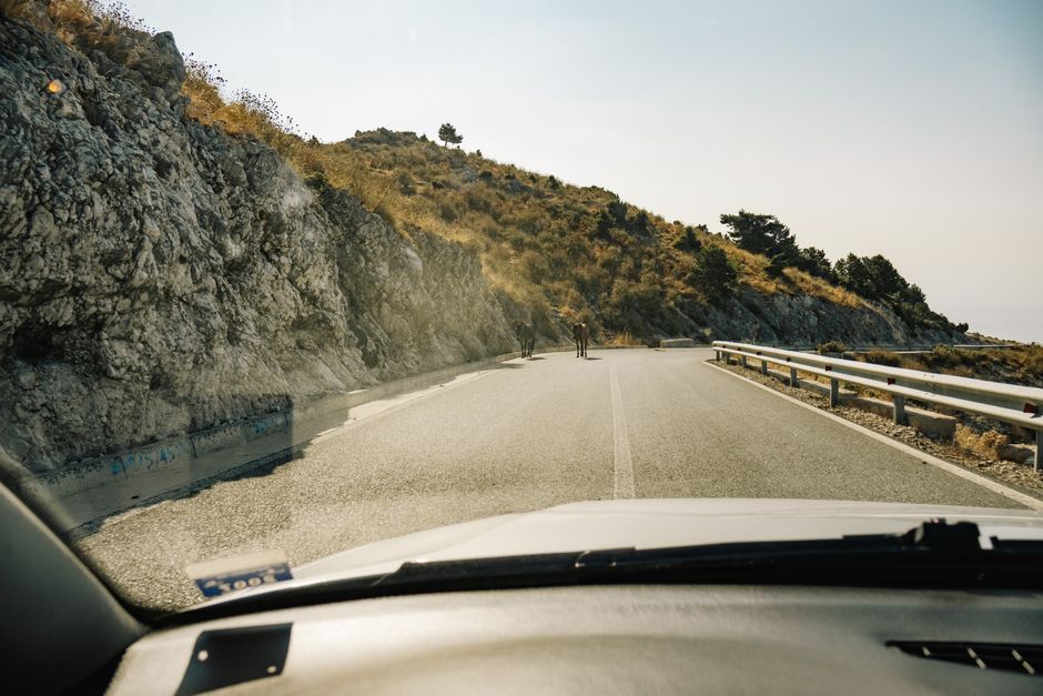 Llogara Pass Albania mountain view Adriatic Ionian sea