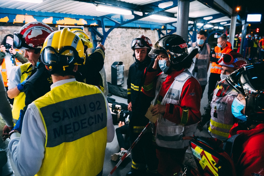 Serbian emergency services storm response team