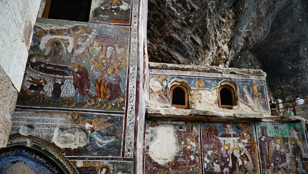 Plaosnik Ohrid medieval basilica ruins frescoes
