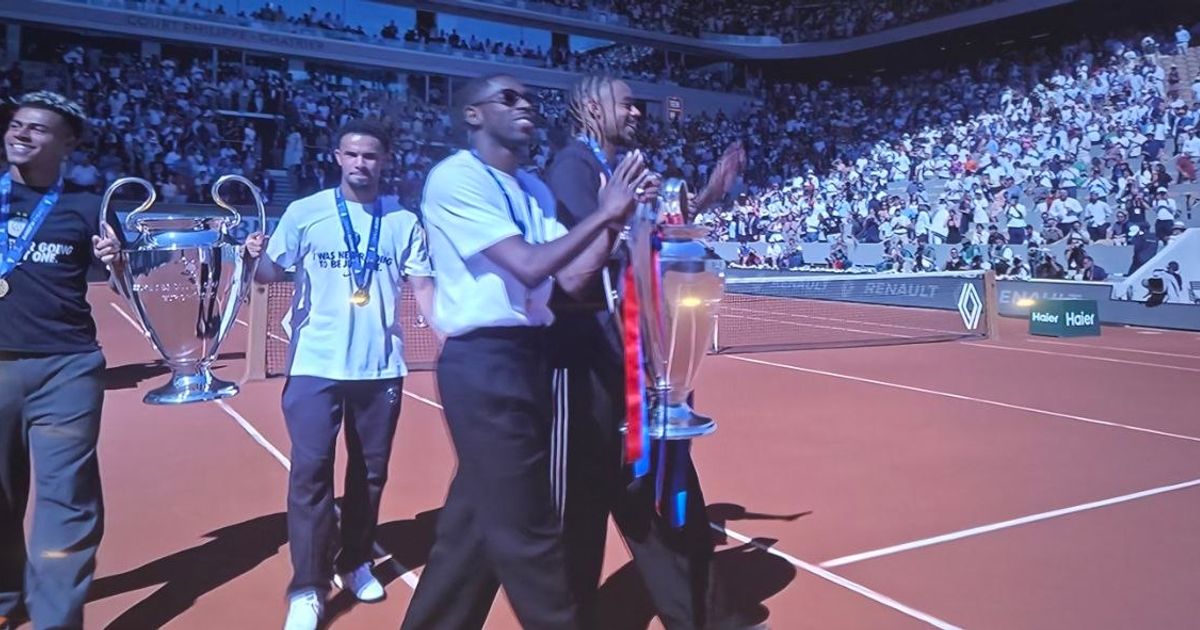 PSG's UCL Trophy Makes Spectacular Roland Garros Debut