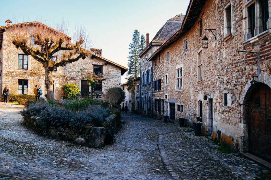 Skocjan Village Slovenia cobblestone streets traditional houses