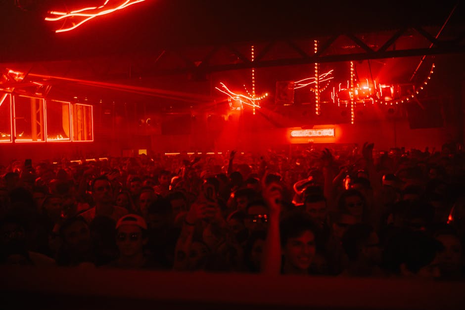 Mykonos nightlife beach club Cavo Paradiso party crowd sunset