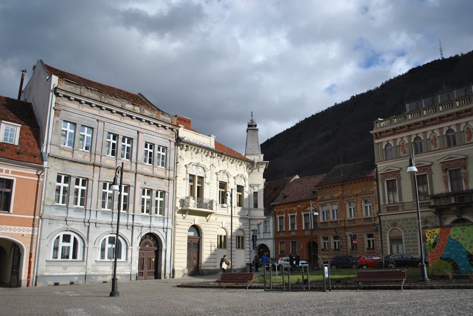 Brasov Romania traditional market Piata Sfatului