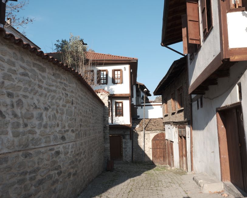 Old Town of Kazanlak narrow streets wooden houses