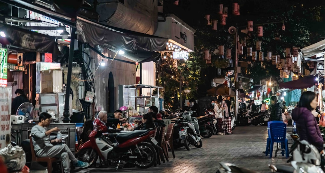 Apatin Main Street cafes outdoor seating evening