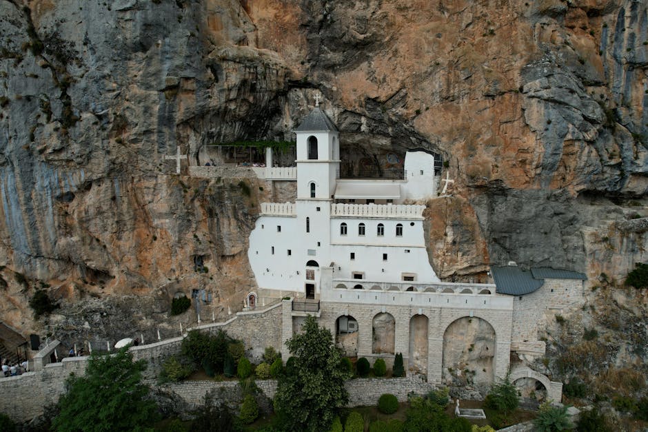 Zjeljeznica Monastery Montenegro stone church forest gorge