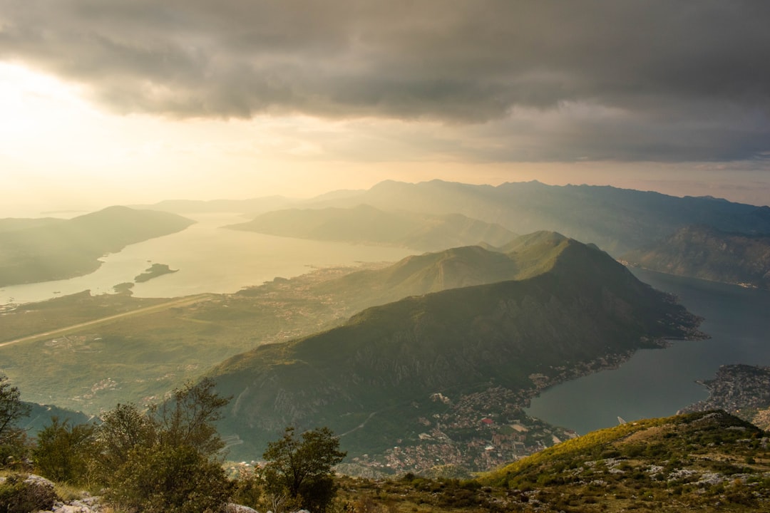 Mount Lovcen summit mausoleum view Bay of Kotor Montenegro