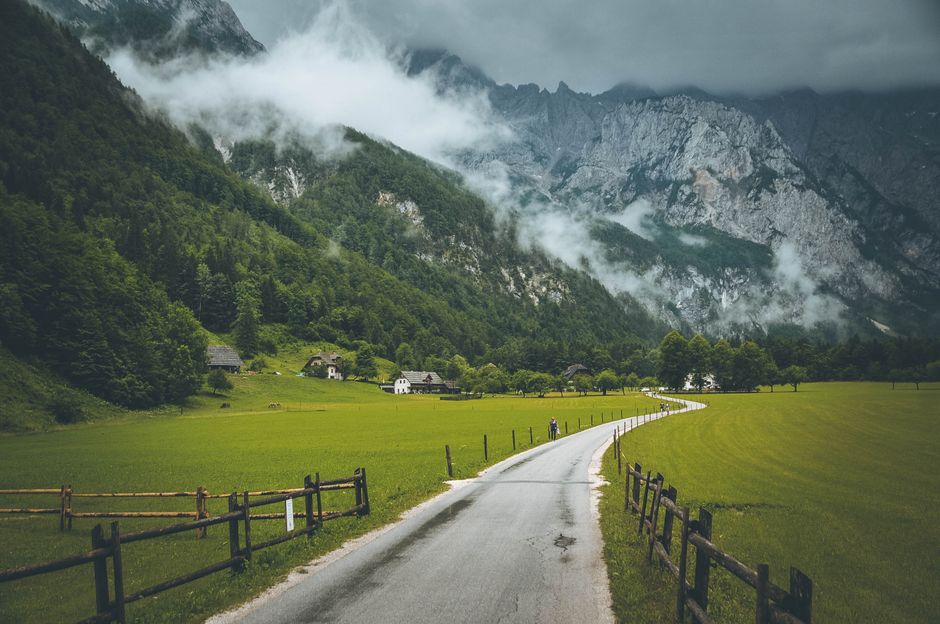 Lika region Croatia rural landscape forest mountains mist
