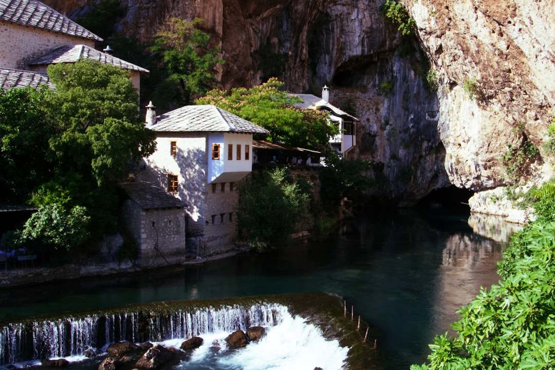 Neretva River walk Blagaj Bosnia Herzegovina