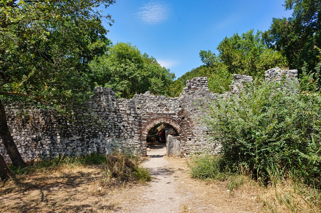 Butrint National Park Albania ancient ruins theater green landscape