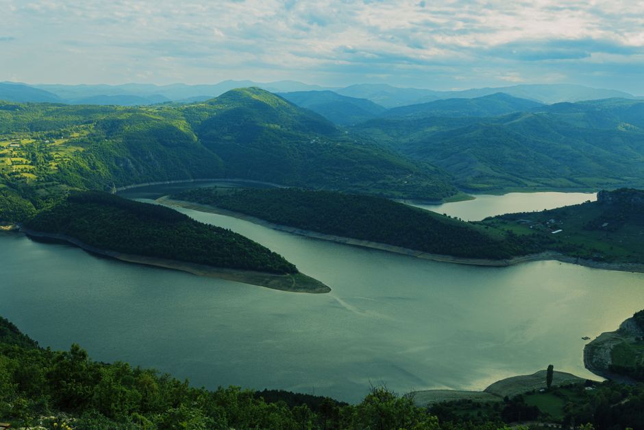Uvac Nature Reserve Serbia river loop cliffs birds